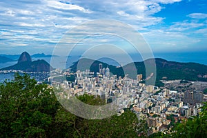 Beautiful Panoramic view of Sugar Loaf and Botafogo Bay