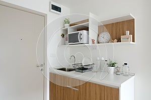 Beautiful pantry with utensil