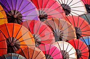 Beautiful paper umbrellas