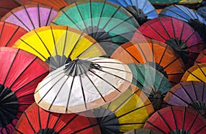 Beautiful paper umbrellas