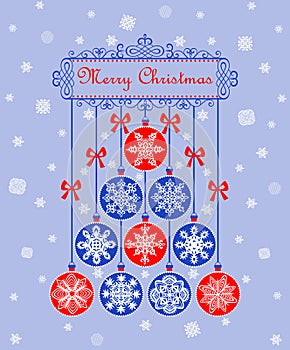 Beautiful paper xmas greeting