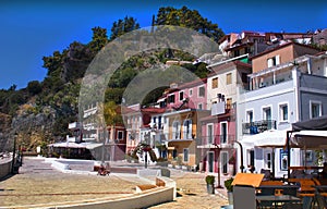 A beautiful paradise in Greece Parga village photo
