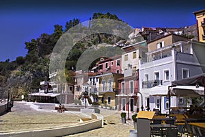 A beautiful paradise in Greece Parga village photo