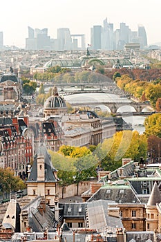 Beautiful Paris in the fall