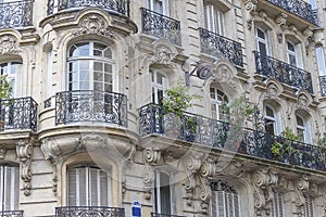 Beautiful parisian buildings