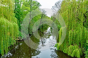 Beautiful Park in the city of Stade Germany - CITY OF STADE , GERMANY - MAY 10, 2021