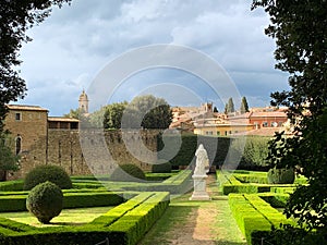 The beautiful park known as Horti Leonini. It is a public garden opened even in 1581