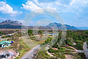 Beautiful park in Mae Moh district
