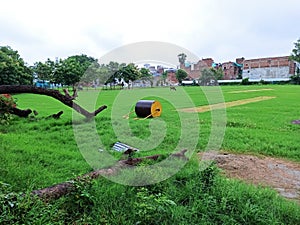 beautiful park ,play ground contains nature freshness