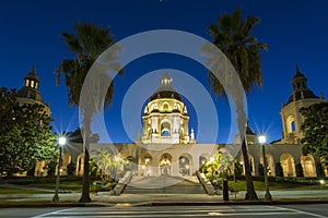 The beautiful Pasadena City Hall near Los Angeles, California