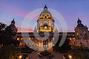 The beautiful Pasadena City Hall near Los Angeles, California