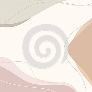 Beautiful pastel background with lines abstract hand drawn background