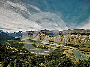 Beautiful Patagonian landscape in El Chalten