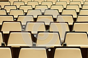 A beautiful pattern of auditorium seats