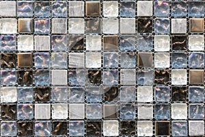 the beautiful pattern of ceramics wall texture for background. Ceramic glass colorful tiles mosaic composition pattern background