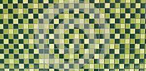 Beautiful pattern of green tile for background