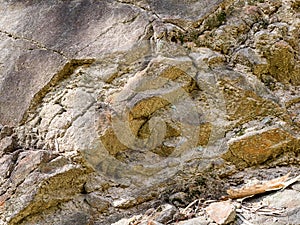 Beautiful patterns on a weathered rock formation