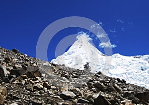 Beautiful peak Alpamayo photo