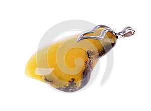 Beautiful pendant of Baltic amber