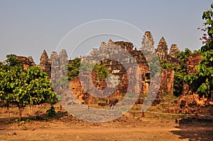 Beautiful Phnom Bakheng in Angkor, Cambodia