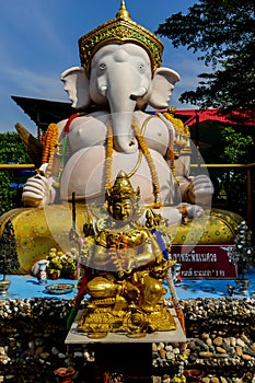 Beautiful photo of buddist god statue, Ayutthaya taken in thailand