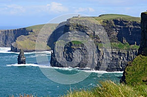 Beautiful photo of the Cliffs of Moher in Ireland photo