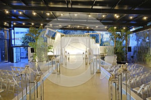 Beautiful photo of the Jewish Hupa , wedding putdoor