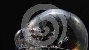 Beautiful photo of a soap bubble difficult to achieve photo