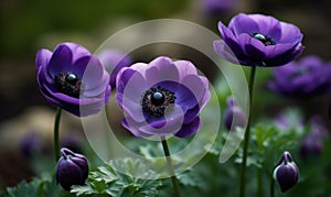 A beautiful photograph of Anemone coronaria photo