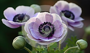 A beautiful photograph of Anemone coronaria photo