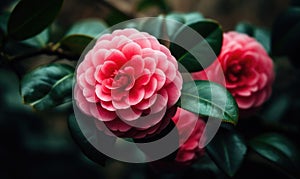 A beautiful photograph of Camellia flower photo