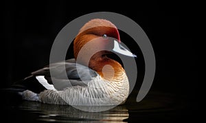 A beautiful photograph of Madagascar pochard