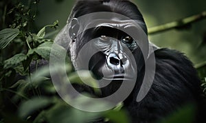 A beautiful photograph of a Mountain Gorilla