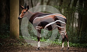 A beautiful photograph of The Okapi