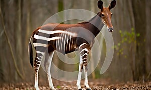 A beautiful photograph of The Okapi