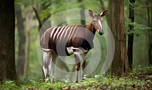 A beautiful photograph of The Okapi