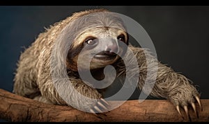 A beautiful photograph of The Pygmy Three-toed Sloth