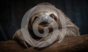 A beautiful photograph of The Pygmy Three-toed Sloth