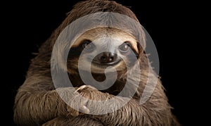 A beautiful photograph of The Pygmy Three-toed Sloth