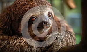 A beautiful photograph of The Pygmy Three-toed Sloth