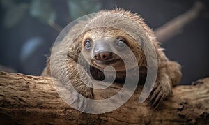 A beautiful photograph of The Pygmy Three-toed Sloth