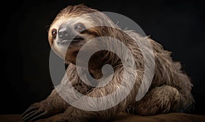 A beautiful photograph of The Pygmy Three-toed Sloth