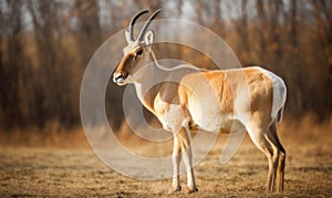 A beautiful photograph of Saiga Antelope