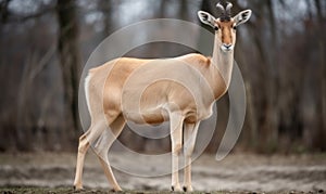 A beautiful photograph of Saiga Antelope