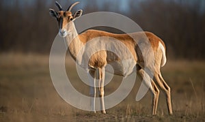 A beautiful photograph of Saiga Antelope