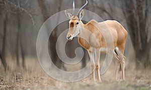 A beautiful photograph of Saiga Antelope