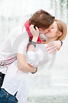 Beautiful picture of kissing couple