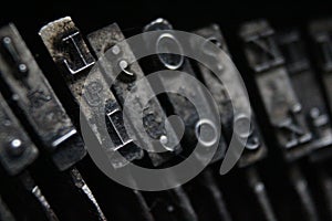 Beautiful picture of writing machine keyboard macro effect photo