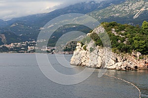 Beautiful picturesque coast of Budva Riviera, Montenegro