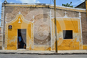 Yellow Village of Izamal Yucatan in Mexico